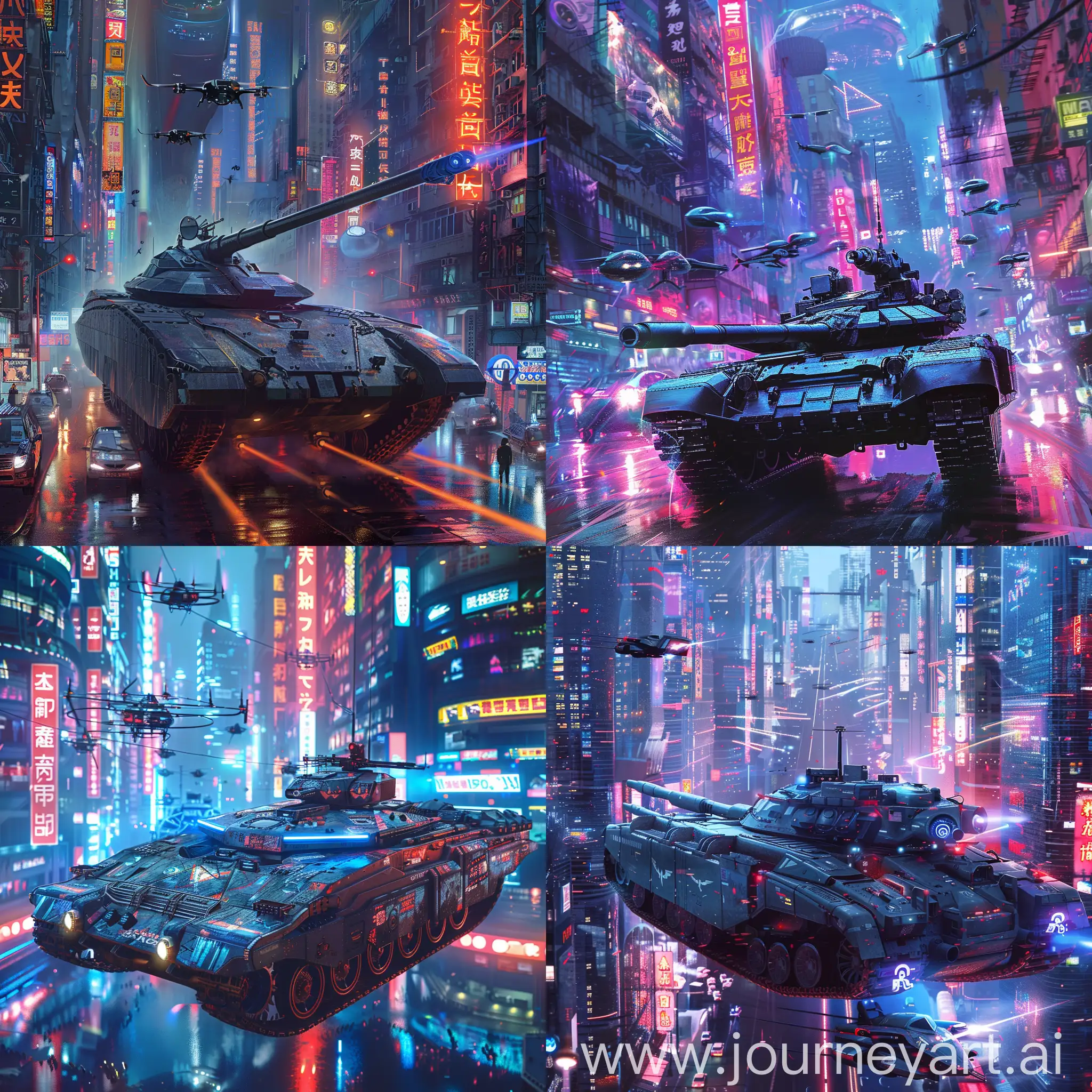 Futuristic-Utopian-Tank-Gliding-Through-Luminous-Metropolis