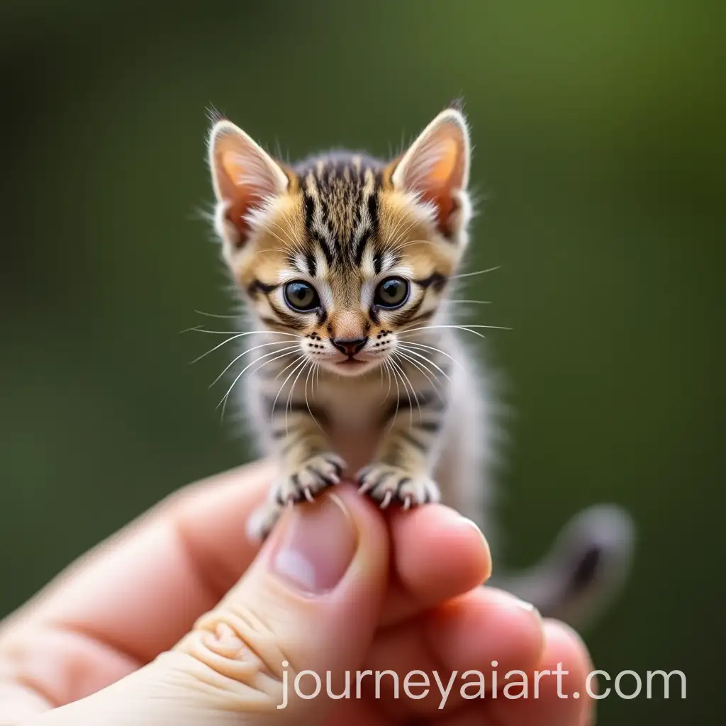 Extreme-CloseUp-of-a-Tiny-Cat-on-a-Human-Finger