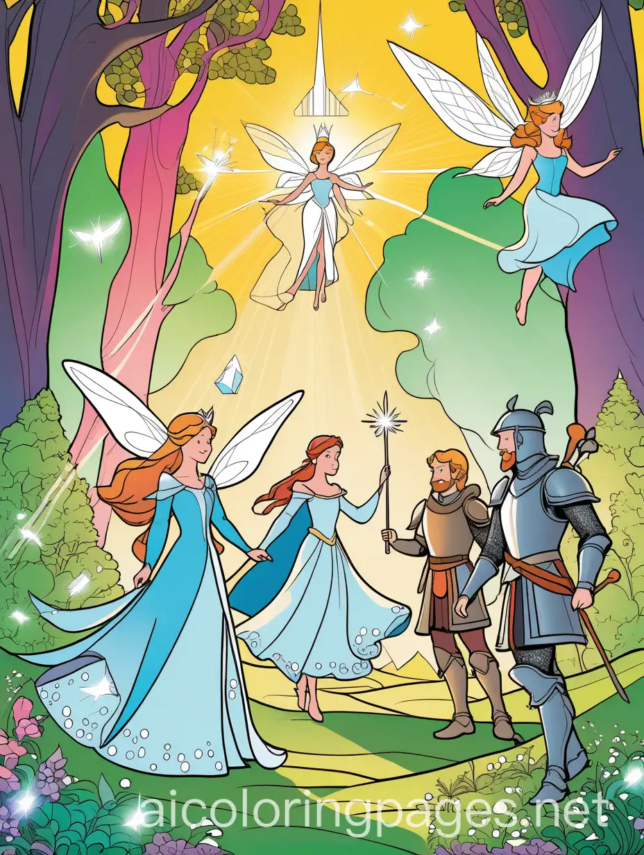 Magical-Princess-and-Knight-with-Fairies-in-Crystal-Field