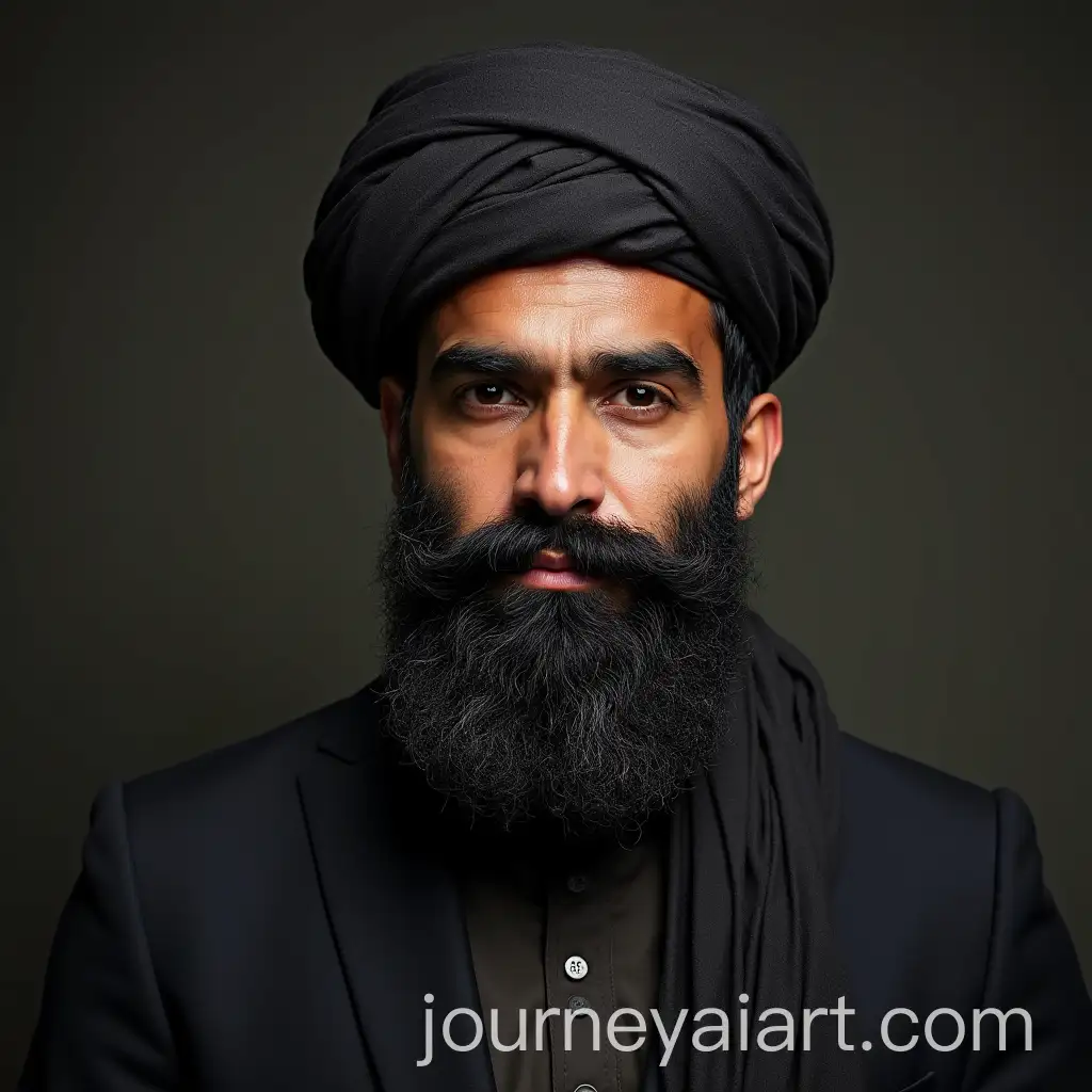 Portrait-of-a-Muslim-Man-with-Black-Beard
