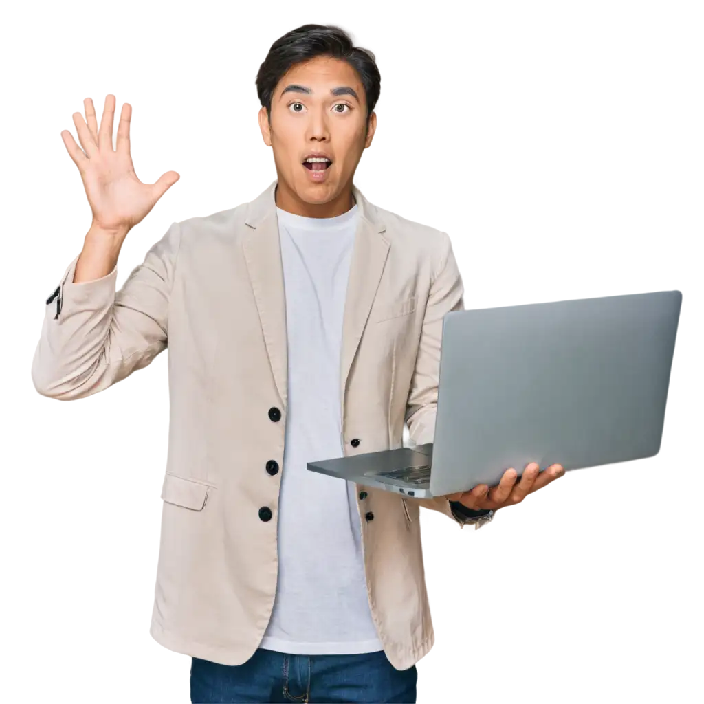 Shocked-Asian-Man-at-Computer-during-Power-Outage-PNG-Image