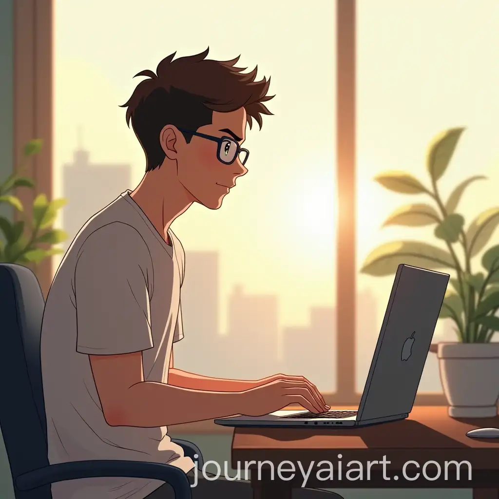 IT-Professional-Coding-at-Desk-with-Laptop-in-Soft-Sunlight