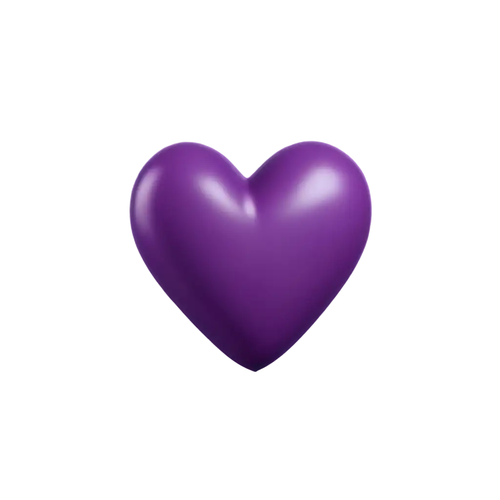 Violet-Heart-PNG-Image-HighQuality-Transparent-Background-for-Versatile-Use