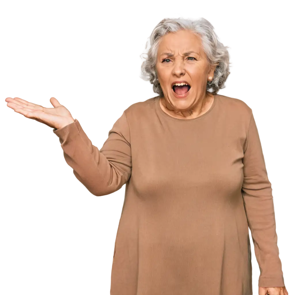 Elderly-Woman-Shouting-at-the-Sky-PNG-Image-for-Emotional-Expression