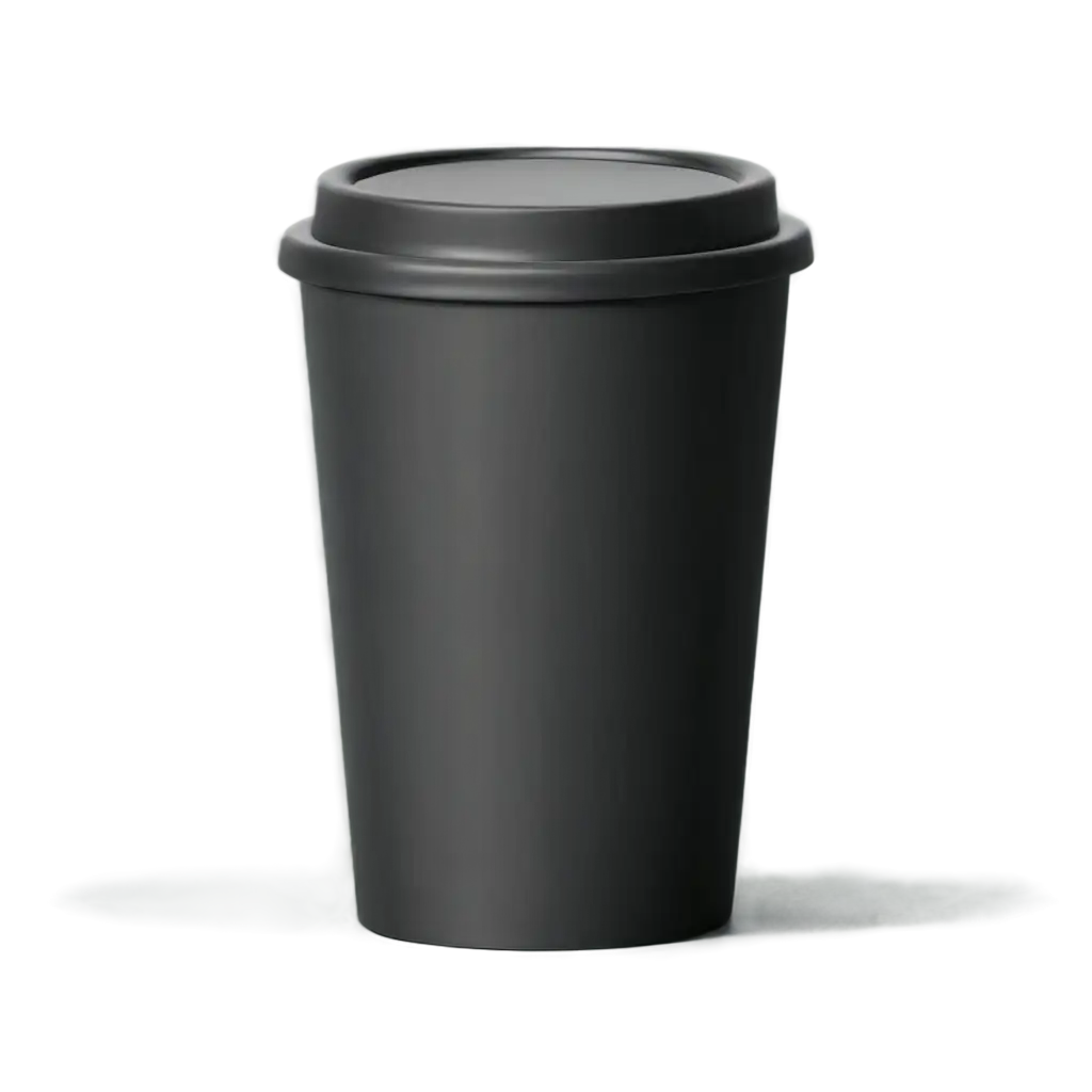 HighQuality-PNG-Image-of-a-Small-Cardboard-Black-Coffee-Cup