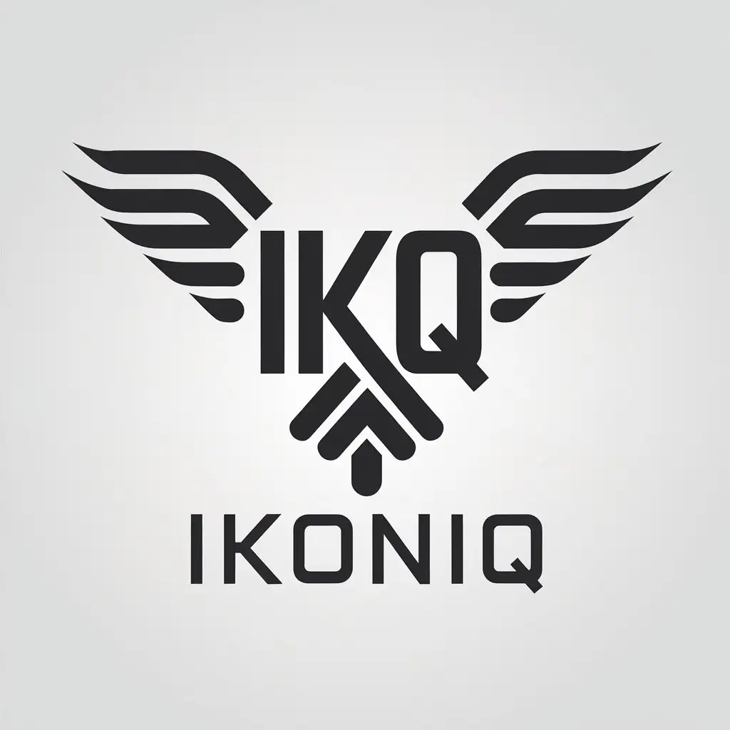 LOGO Design For IKONIQ EagleInspired Minimalistic Logo for the Internet Industry