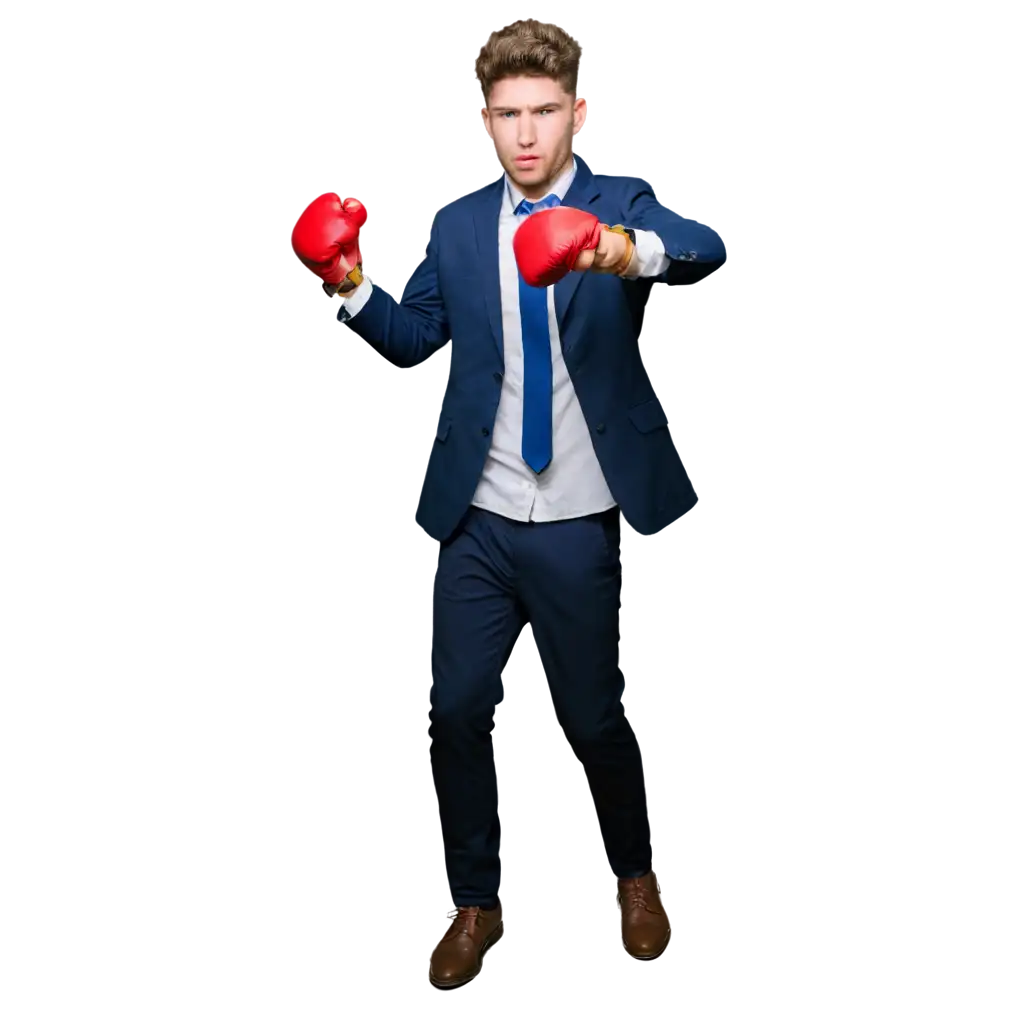 20YearOld-Boy-in-School-Uniform-Punching-PNG-Image-HighQuality-Digital-Art