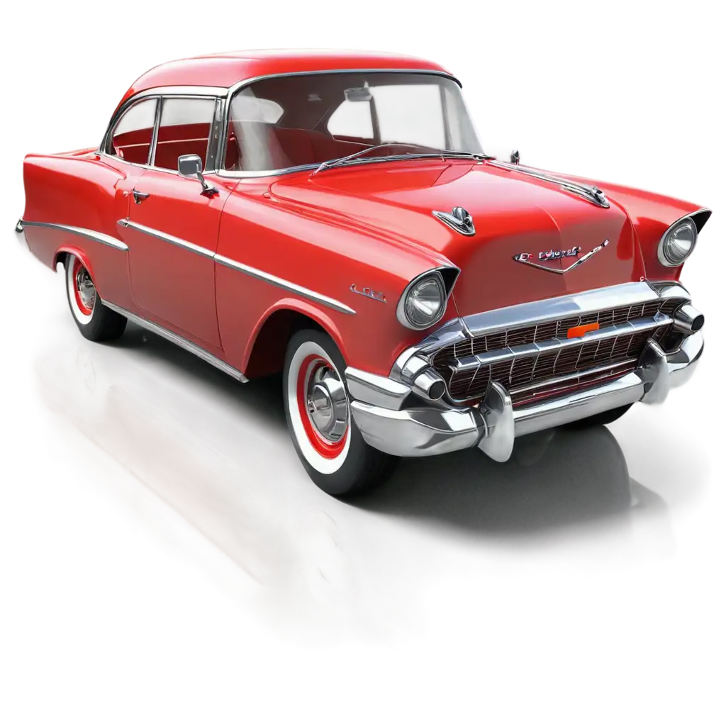 1957-Chevrolet-PNG-Image-Classic-Red-Car-Rendered-in-3D-on-White-Background