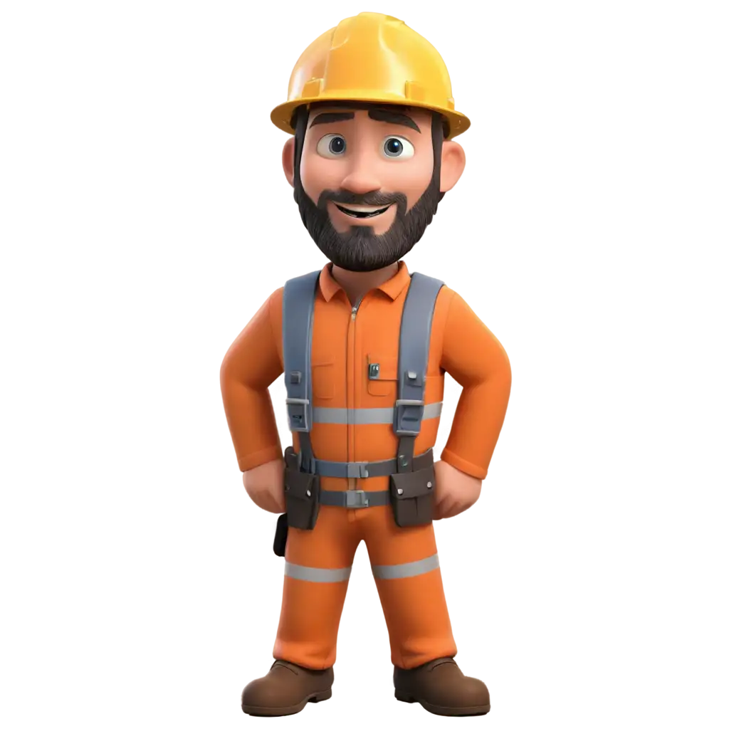 Animated-Man-in-Underground-Work-Gear-HighQuality-PNG-for-Versatile-Applications