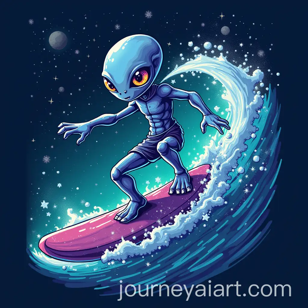 Alien-Surfs-Cosmic-Wave-in-Intergalactic-Adventure