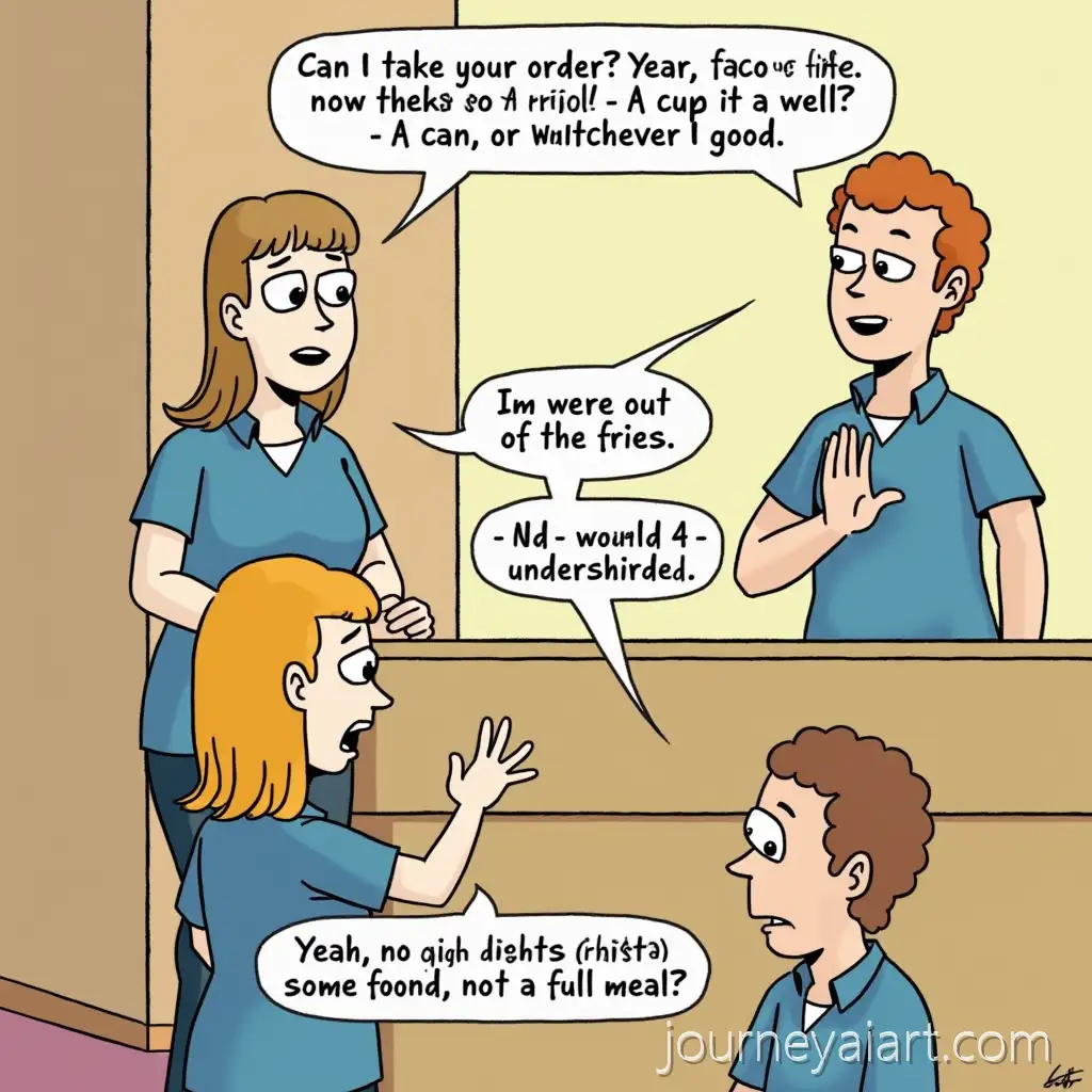 Casual-Fast-Food-Order-Interaction-with-Taco-Fries-and-Soda