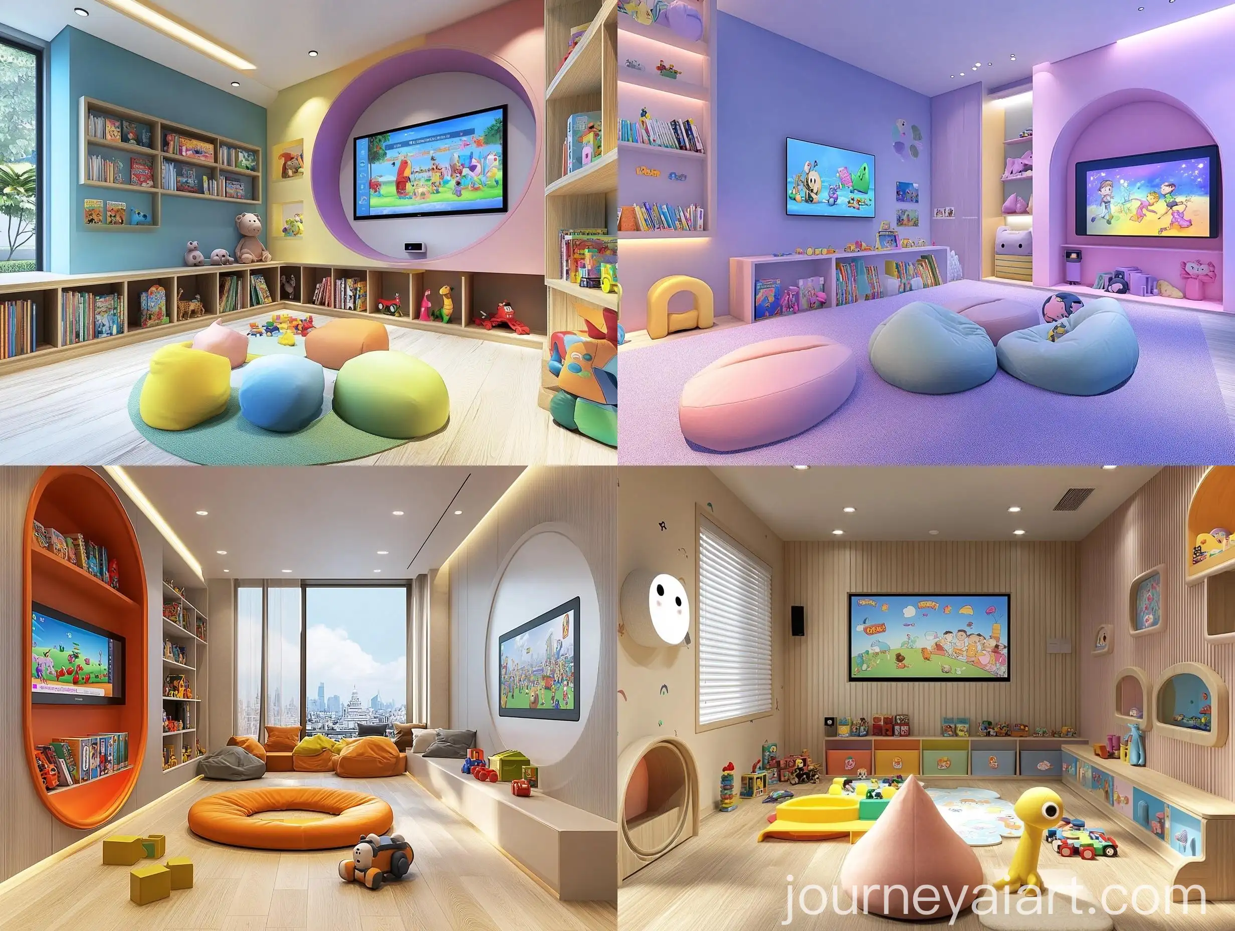 Childrens-Recreational-Room-with-Toy-Library-TV-Cartoons-and-More