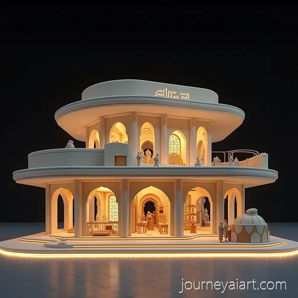 Double-Decker-Exhibition-Stand-Featuring-Al-Diriyah-Architecture-and-Saudi-Arabias-Past-and-Future