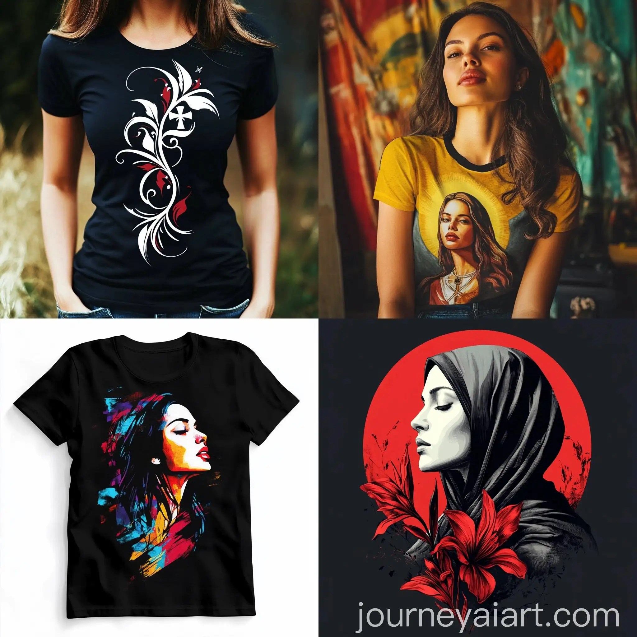 Christian-TShirt-Design-for-Women-Version-61-with-Artistic-Floral-Theme