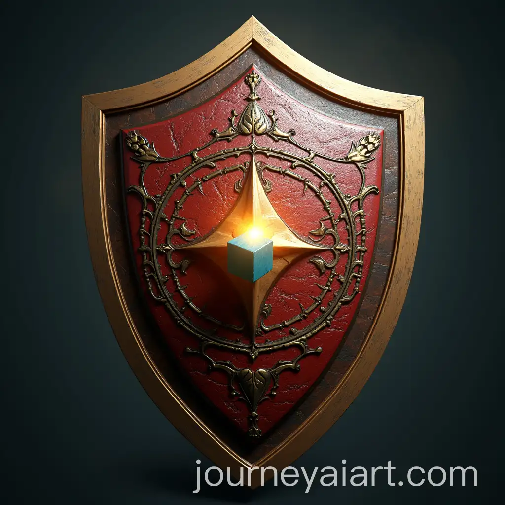 Traditional-Football-Shield-with-Magic-Cube