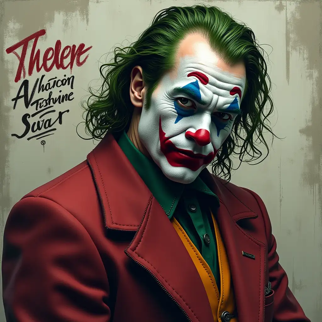 Joker with writing and REZA's logo