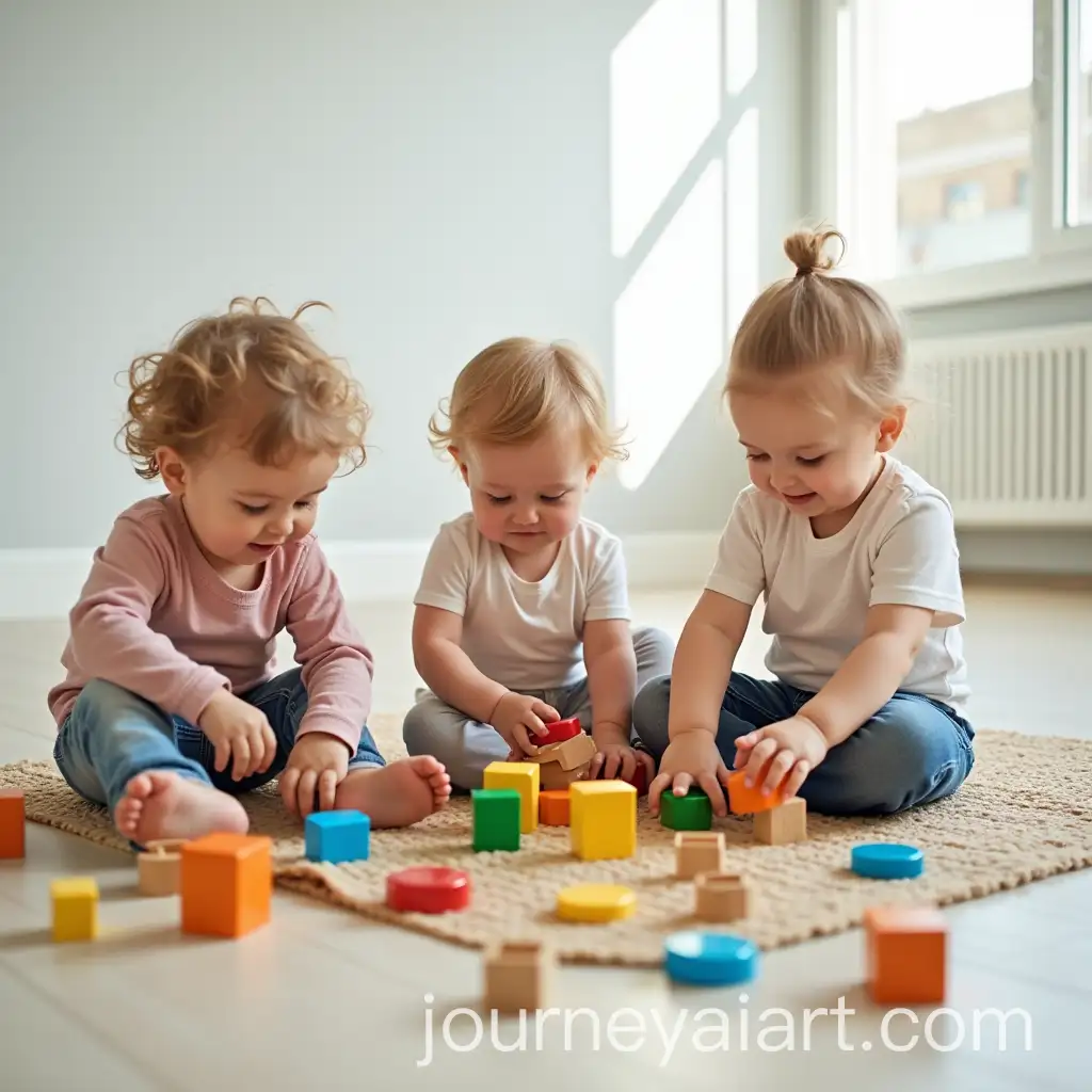 Three-Toddlers-Playing-in-a-Puzzle-and-Toy-World-in-Mid-Air