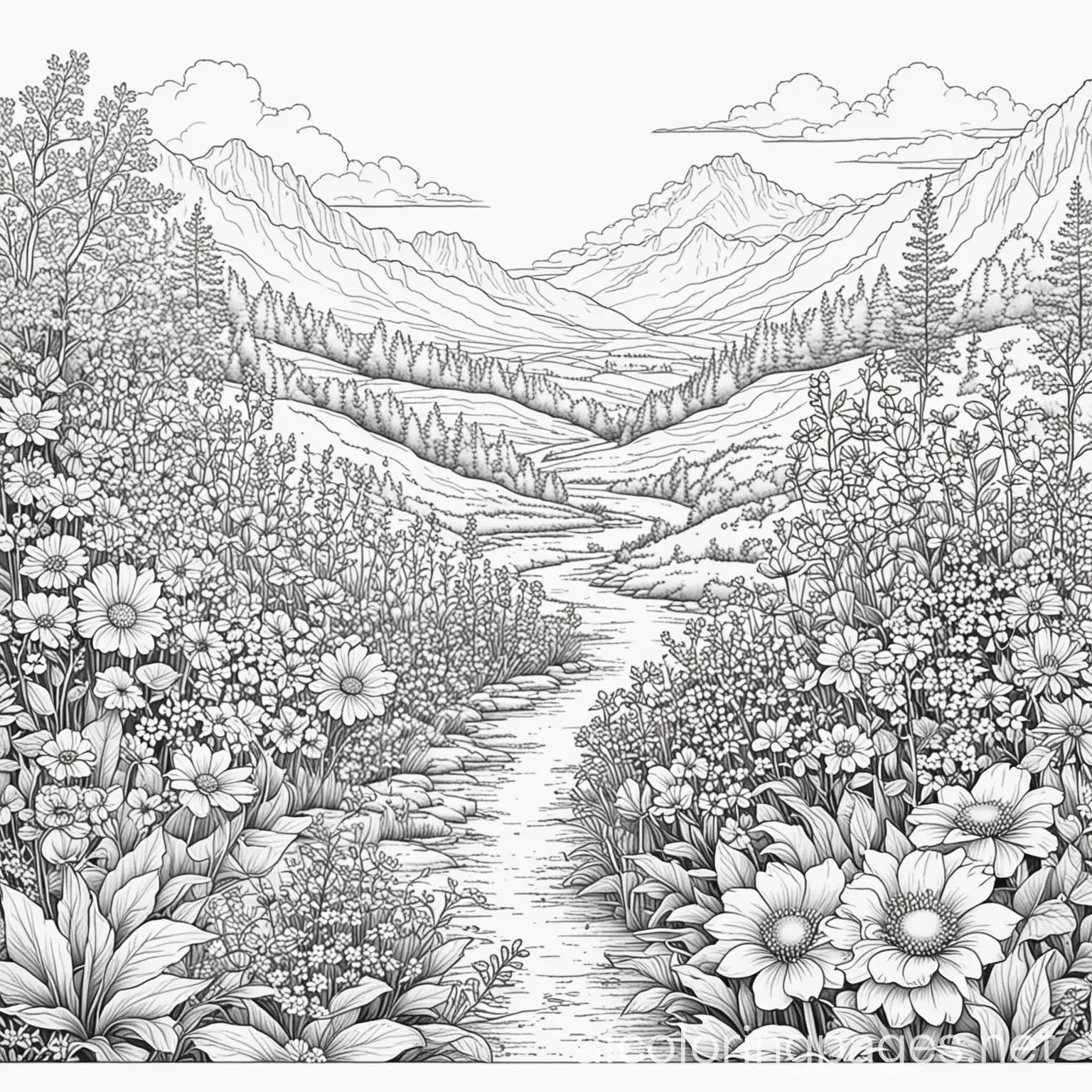 Flower-Garden-Coloring-Page-for-Kids