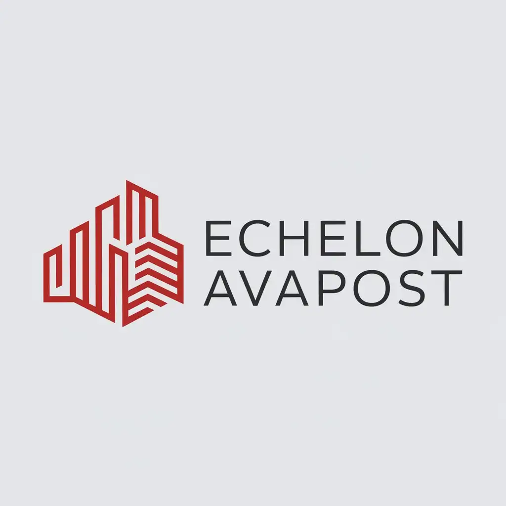 a logo design,with the text "Echelon Avapost", main symbol:Firewall,Moderate,clear background