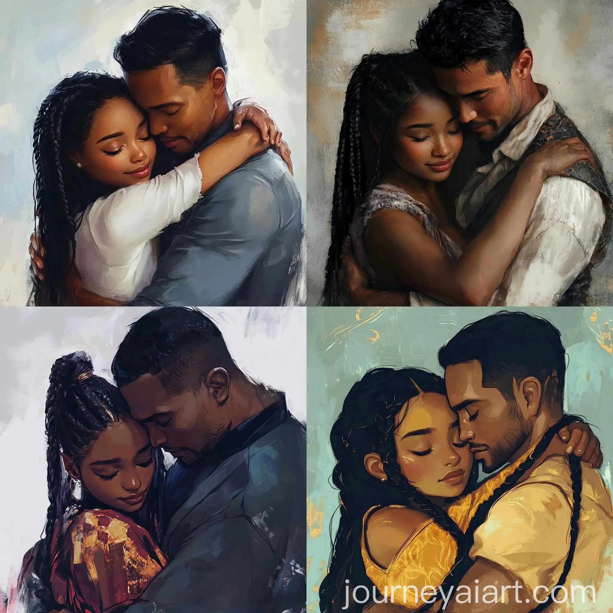 Rich-Asian-Man-Hugging-Black-Girl-with-Braids