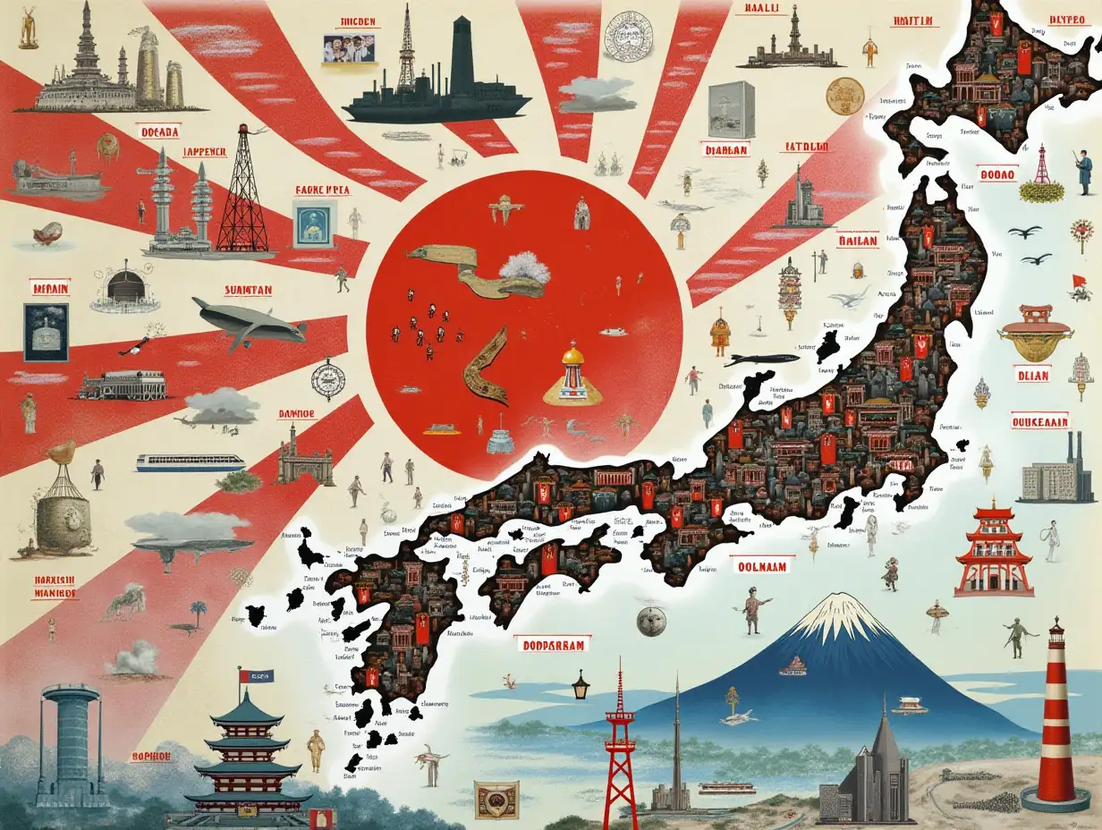 Cultural-Collage-of-Japan-A-Journey-Through-Historical-Periods