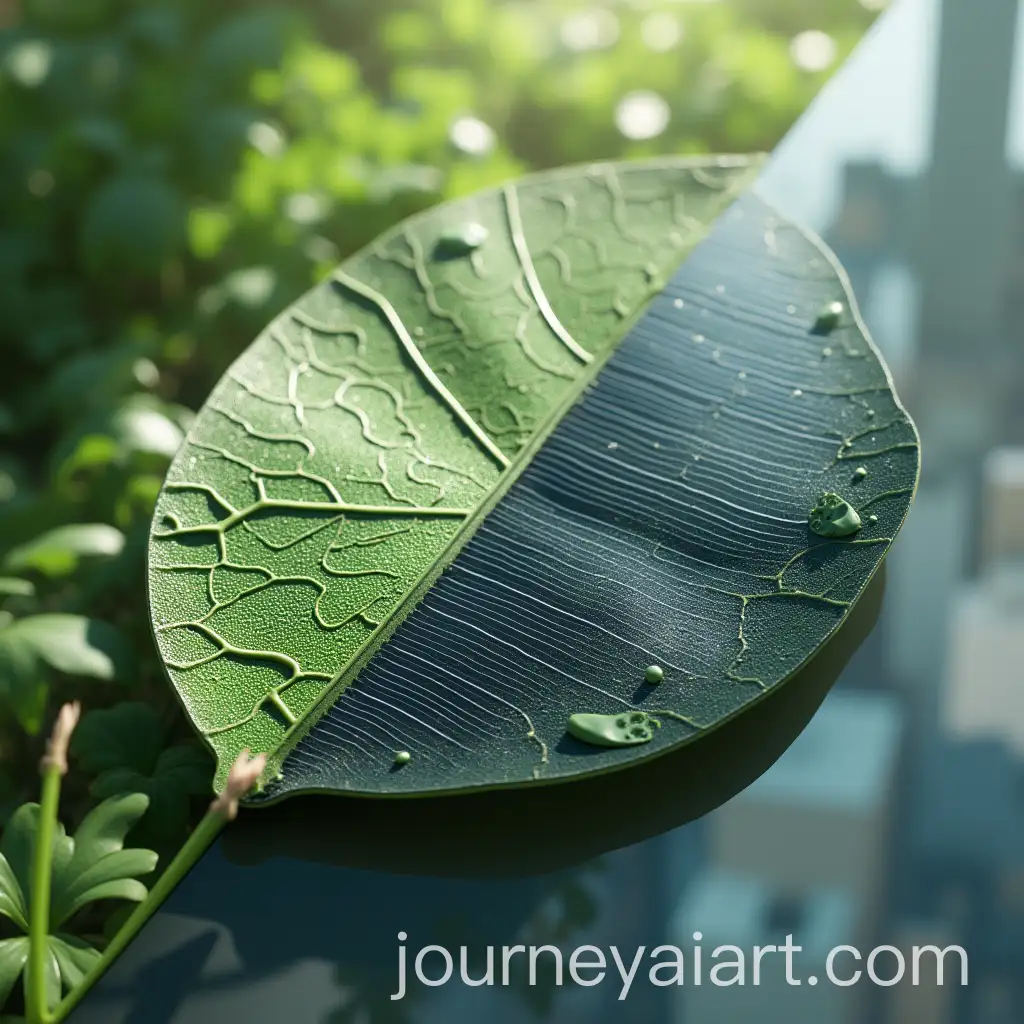 EcoFriendly-UltraThin-LeafShaped-Solar-Panel-with-Foldable-Design-and-Wireless-Charging