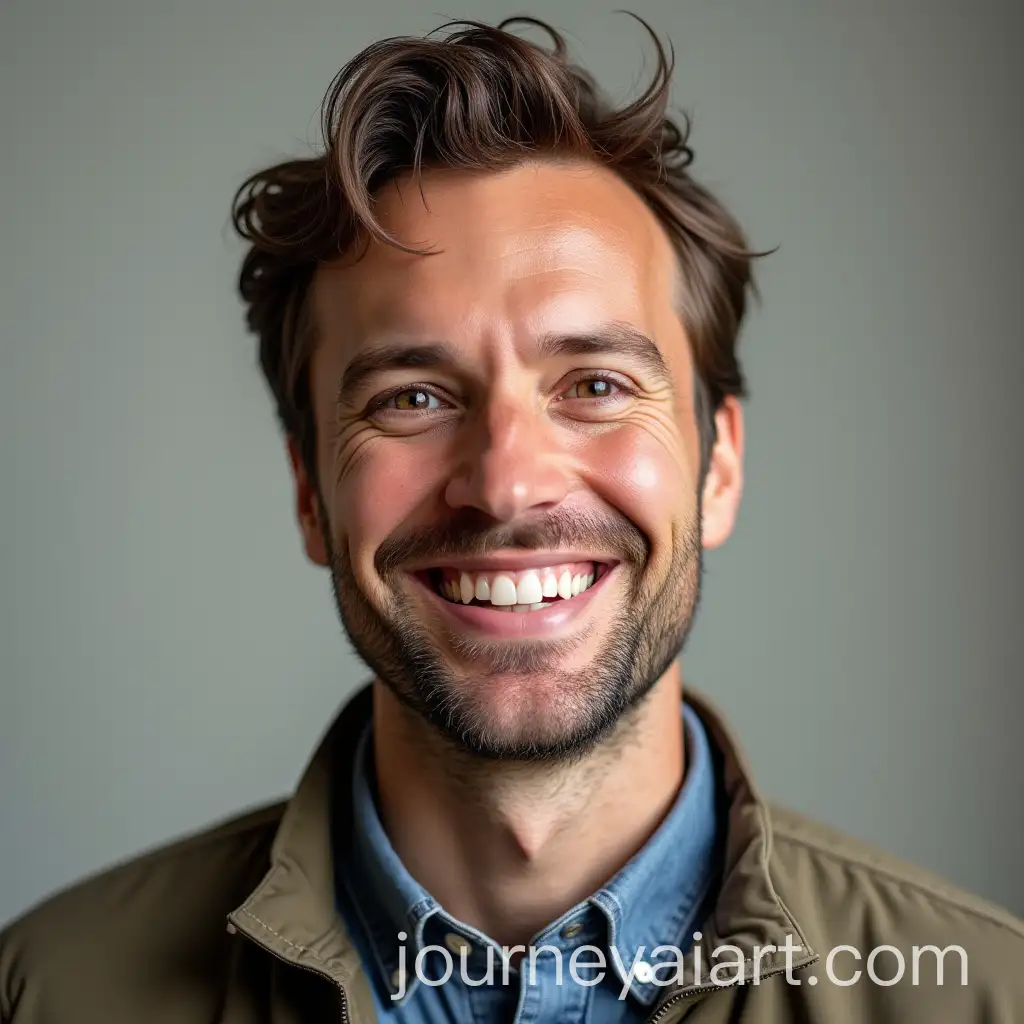 Smiling-Man-with-Joyful-Expression-in-a-Portrait
