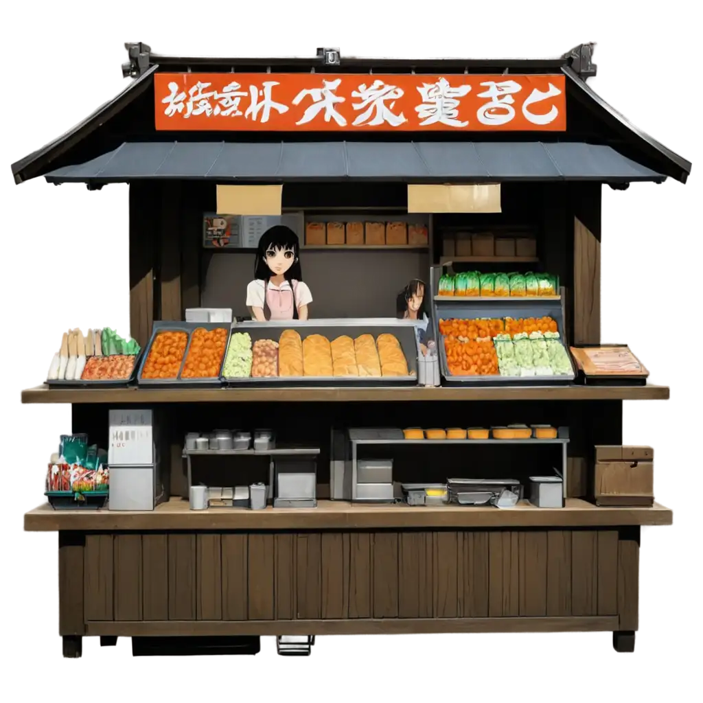 Big-Food-Stall-in-Japanese-Anime-Style-PNG-Image-High-Quality-Customizable