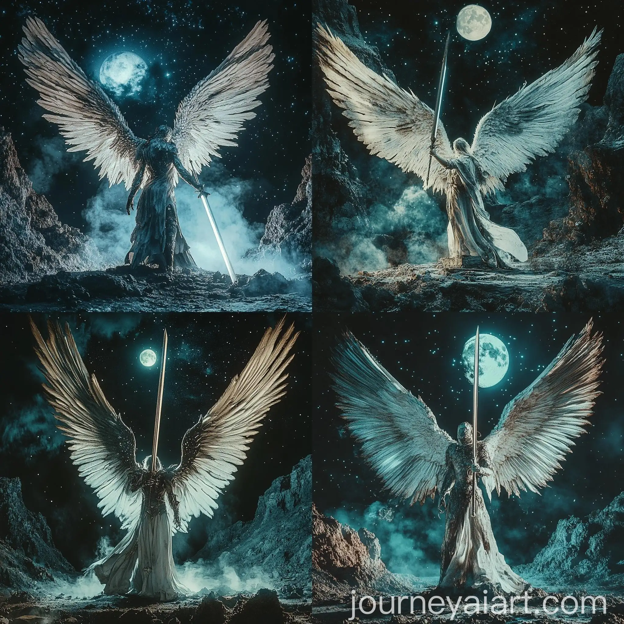 Majestic-Fallen-Angel-with-Blade-in-Night-Sky