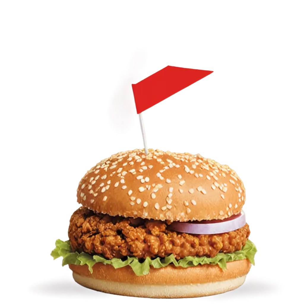 Zinger-Burger-PNG-Image-for-HighQuality-Visuals-and-Enhanced-Clarity