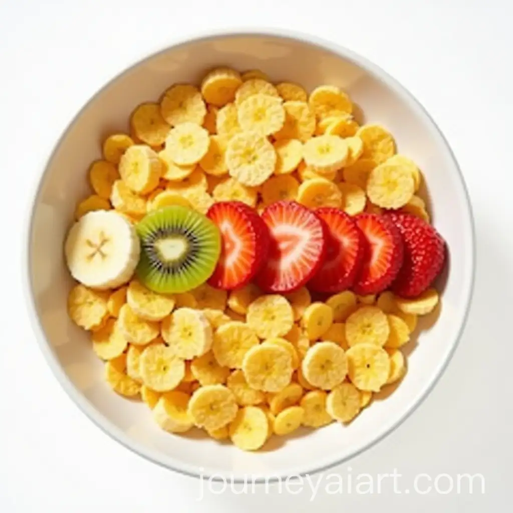 Top-View-of-Bowl-with-Corn-Flakes-and-Fresh-Fruit-Slices