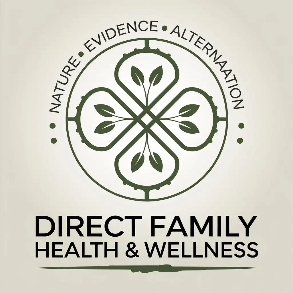 LOGO Design for Direct Family Health Wellness Nature Evidence Integration with Clear Background