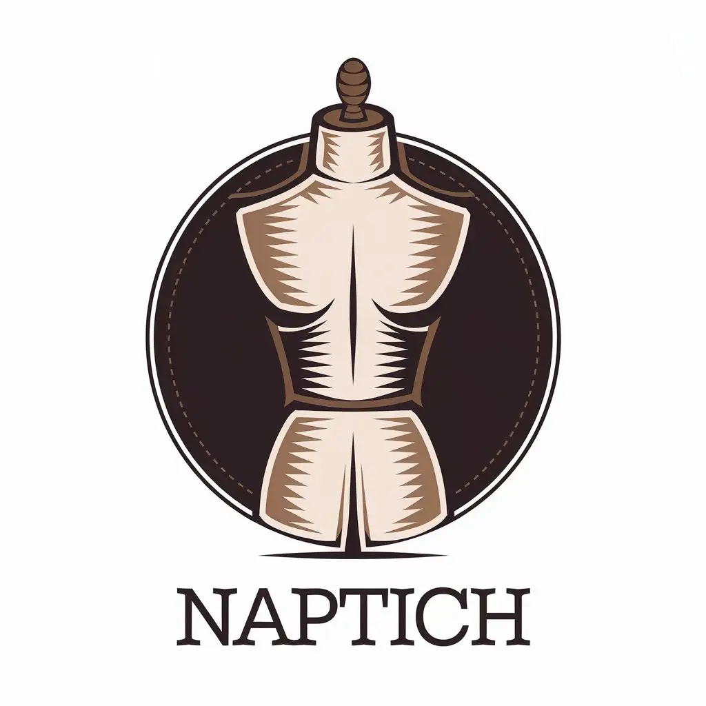 LOGO Design for Naptich Vector Logo with Tailored Mens Body Theme and Clear Background