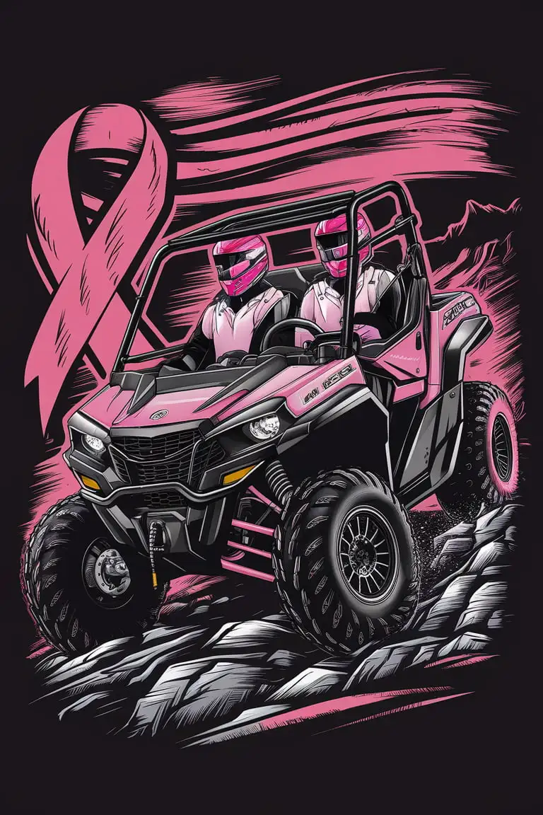 ATV Ride for Breast Cancer Awareness with Side by Side Riders