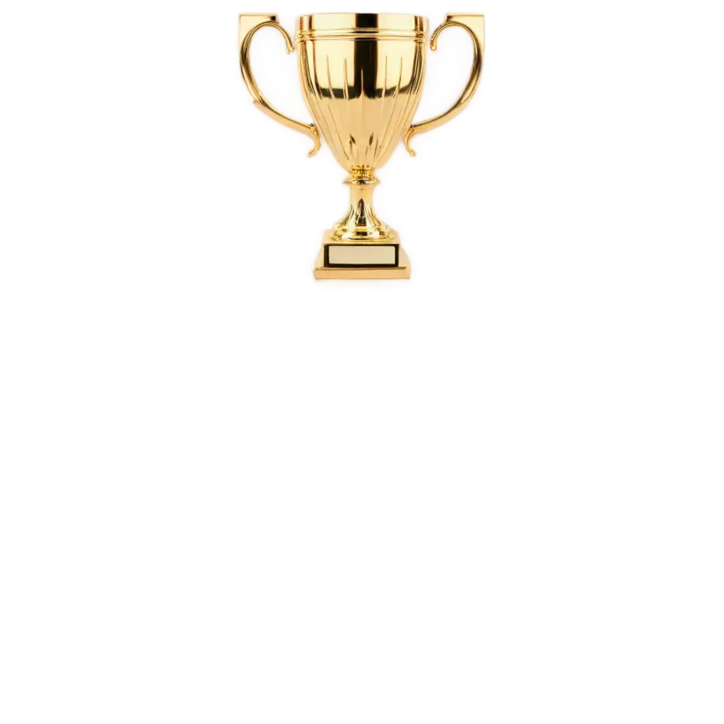 Make a trophy png no more things add only trophy