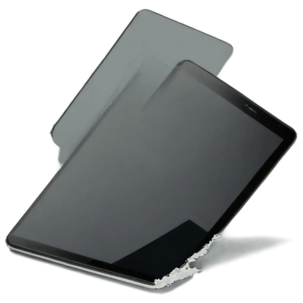 Broken-Tablet-PNG-Image-HighQuality-Visual-Representation-for-Digital-Art-and-Design