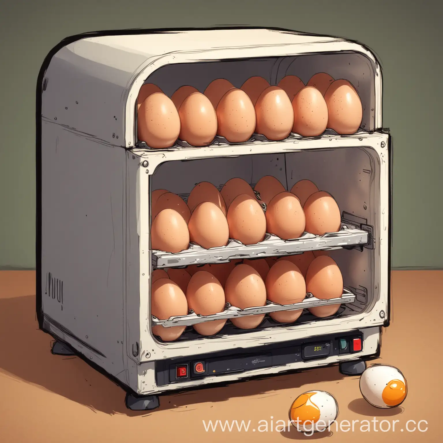 Cartoon-Incubator-with-Eggs