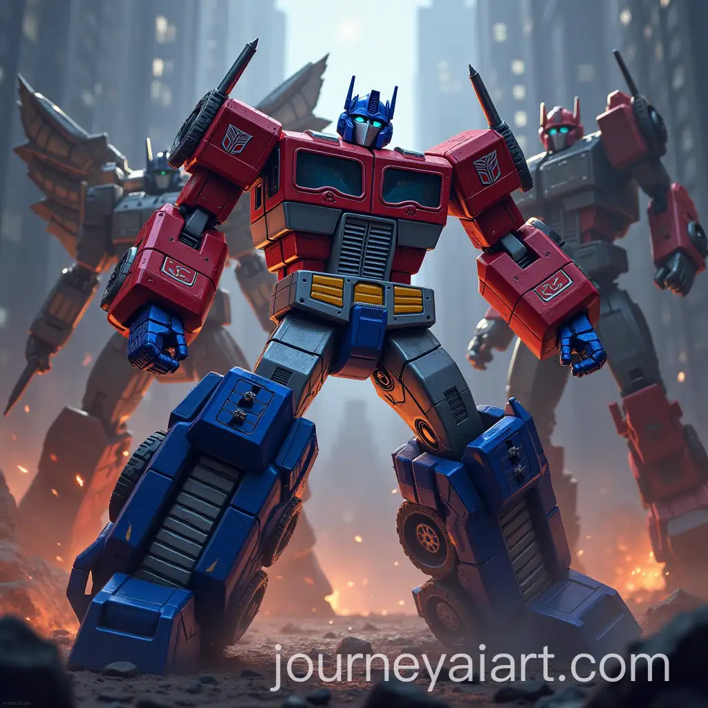 Optimus-Prime-Confronts-Decepticons-in-Dark-Fantasy-War-Scene
