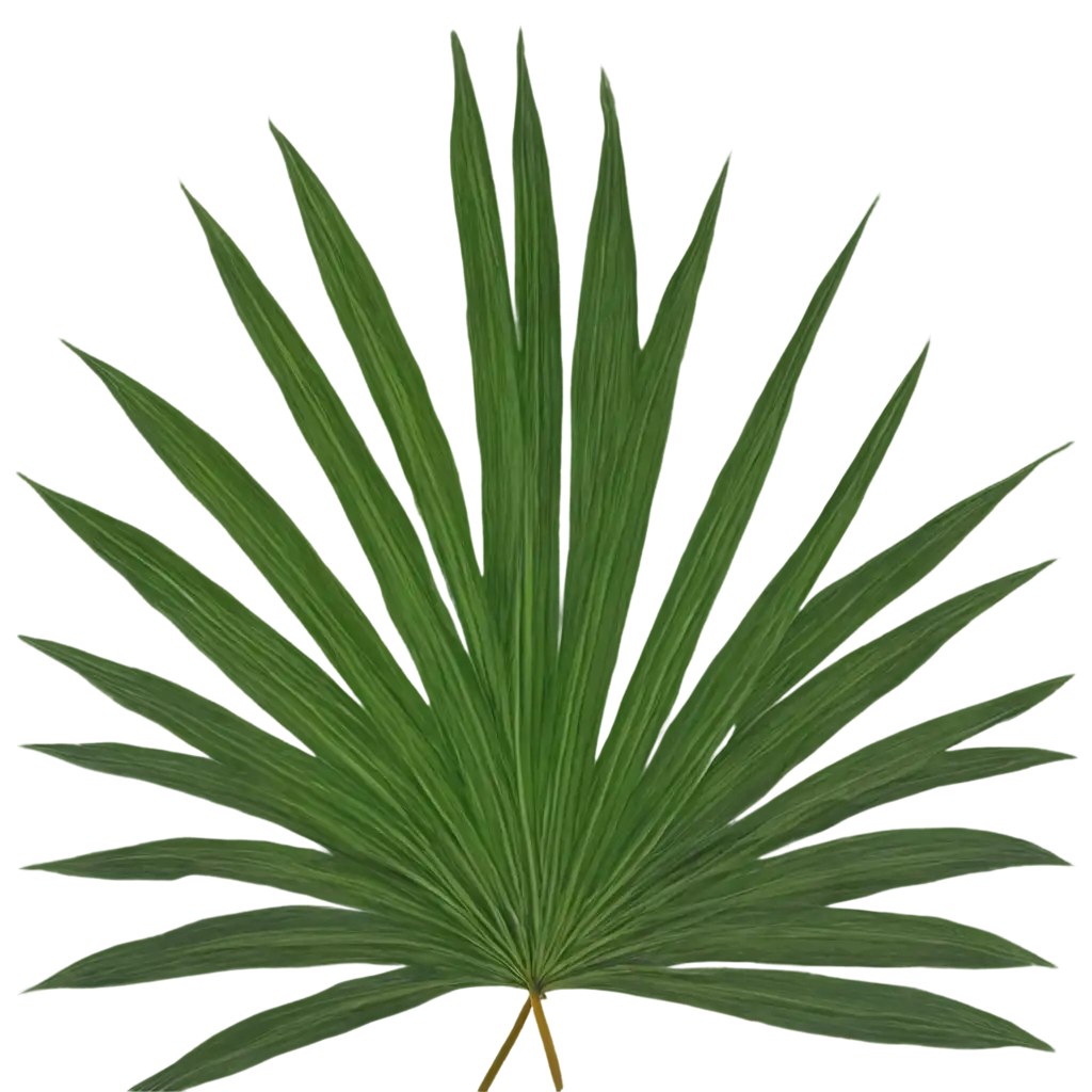 HighQuality-PNG-of-Palm-Leaves-Spread-Across-the-Top-for-Diverse-Design-Uses