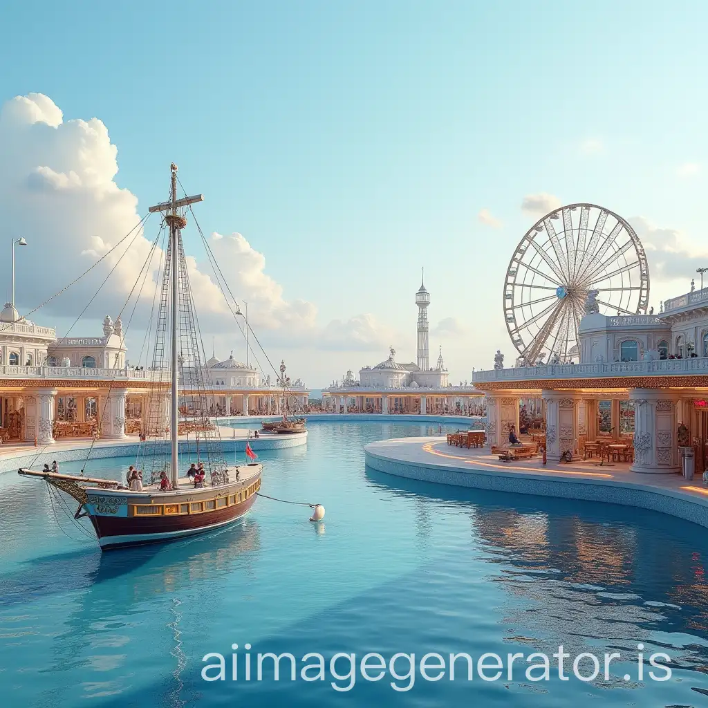 Modern-and-Realistic-Fairground-by-the-Sea-with-Dreamy-Atmosphere