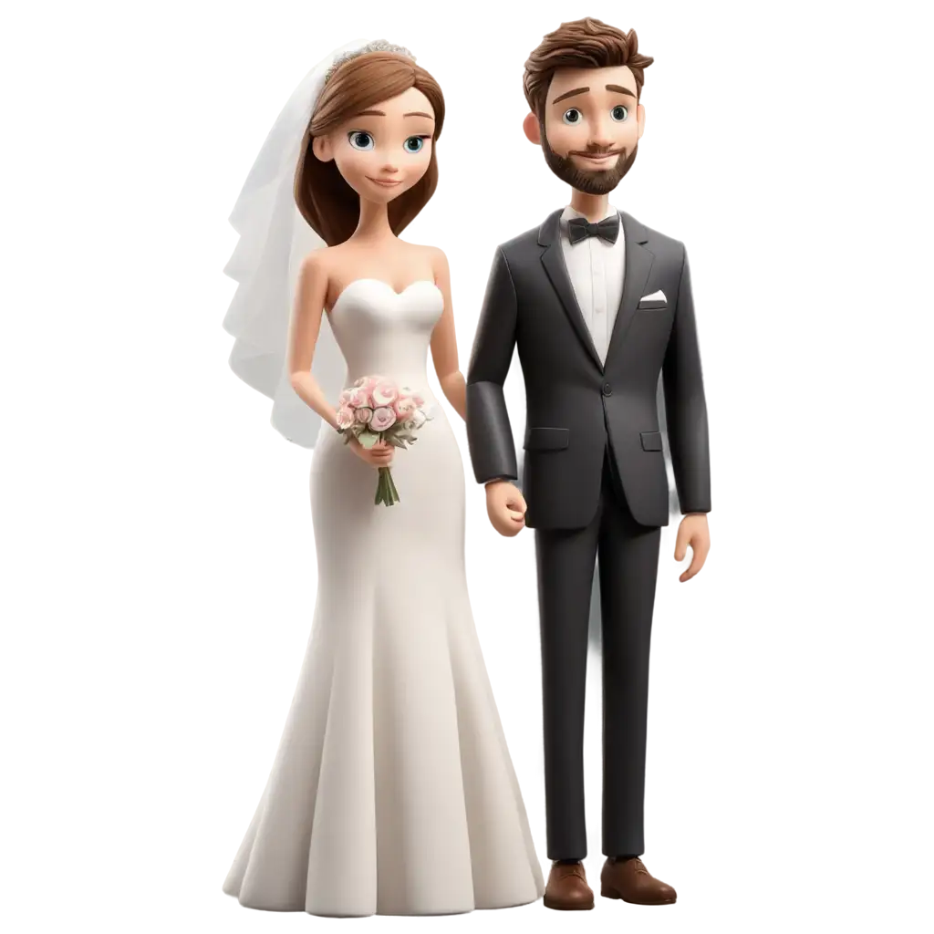 Beautiful-Bride-and-Groom-Cartoon-PNG-for-Weddings-and-Celebrations