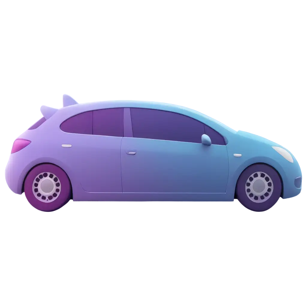 PNG-Car-UI-Icon-in-Cute-Cartoon-Style-Blue-Purple-Tone