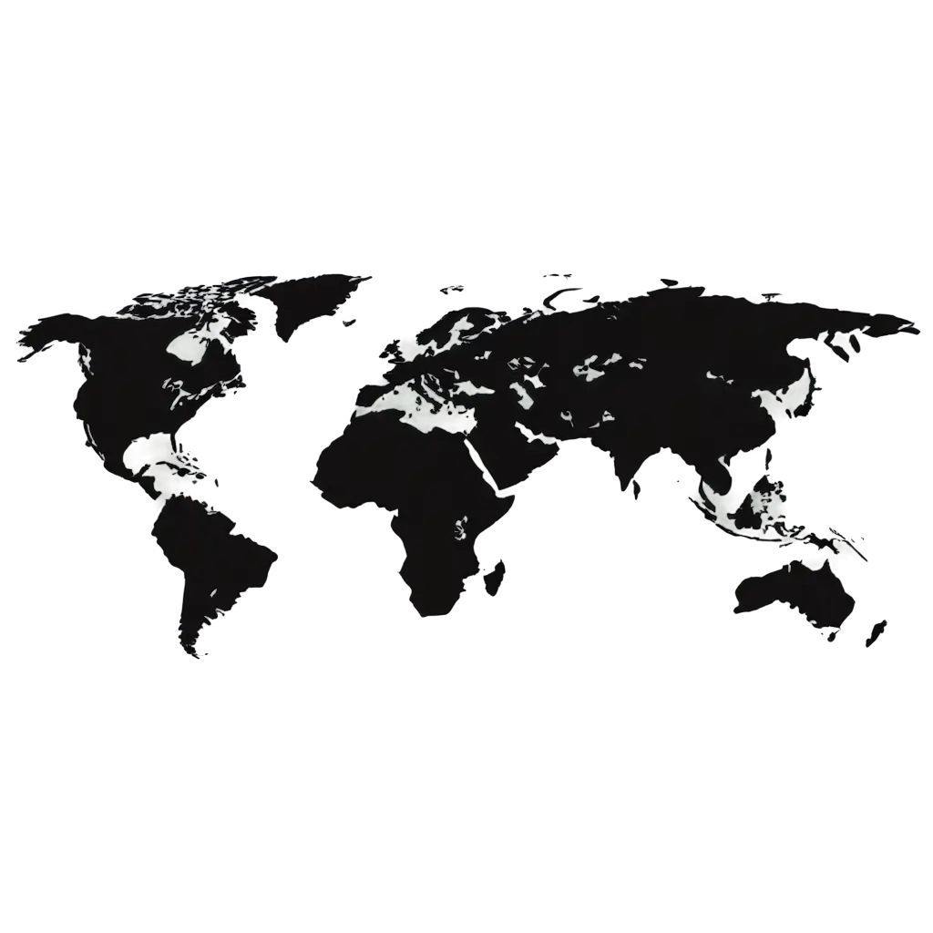 Monochrome-World-Map-PNG-A-Detailed-and-Crisp-Representation