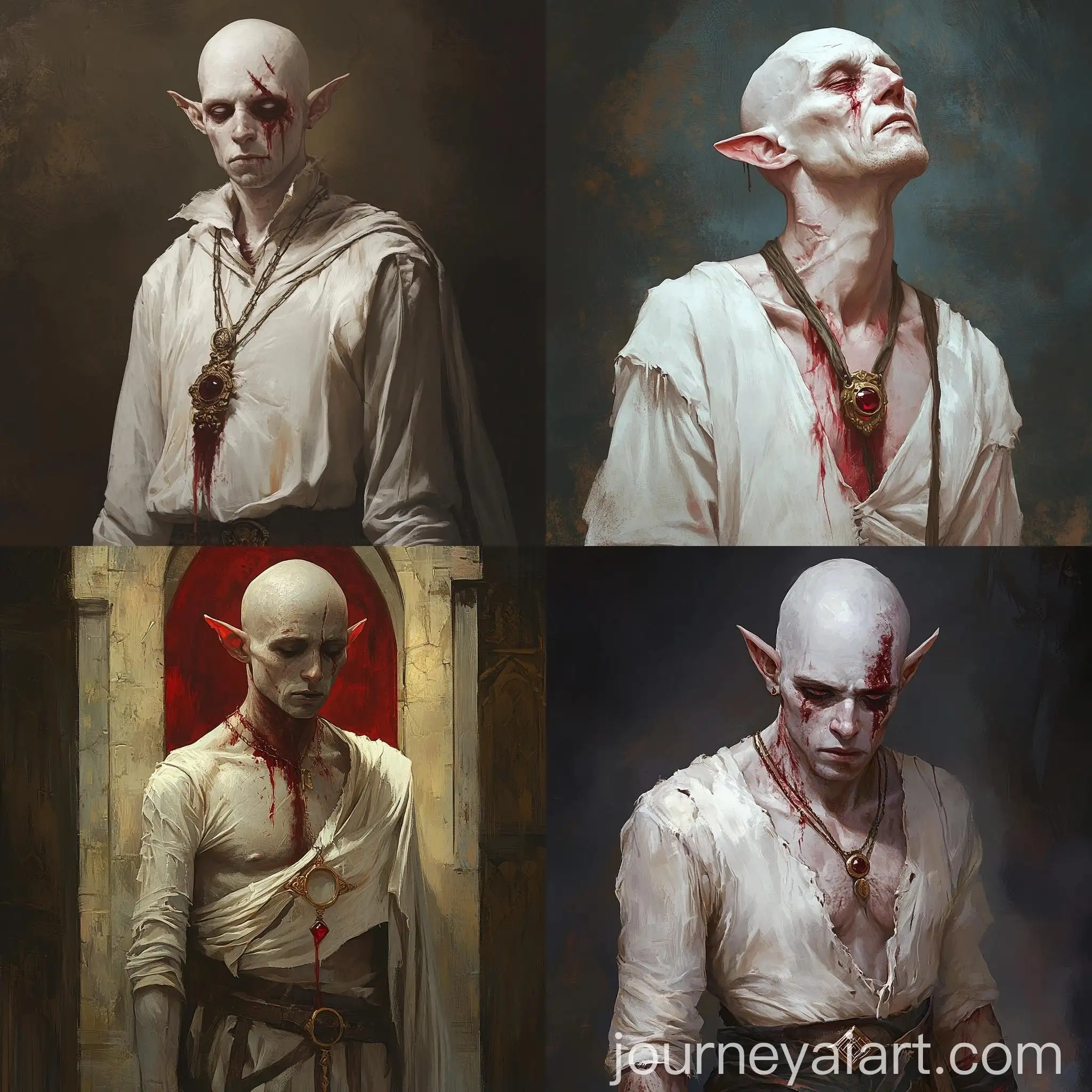 Sorrowful-ElfLike-Man-with-Scars-and-Ruby-Amulet