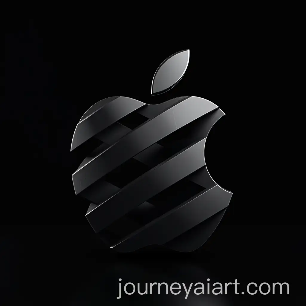 3D-Geometric-Apple-SPB-Logo-with-Black-Cubes-and-Futuristic-Design