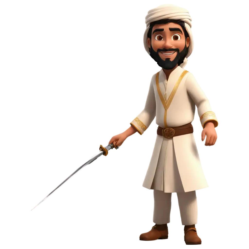 Middle-Eastern-Prince-Animation-PNG-HighQuality-Transparent-Image-for-Creative-Projects