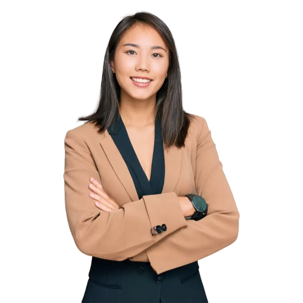 HighQuality-PNG-Image-of-an-Asian-Receptionist-Girl-for-Versatile-Use