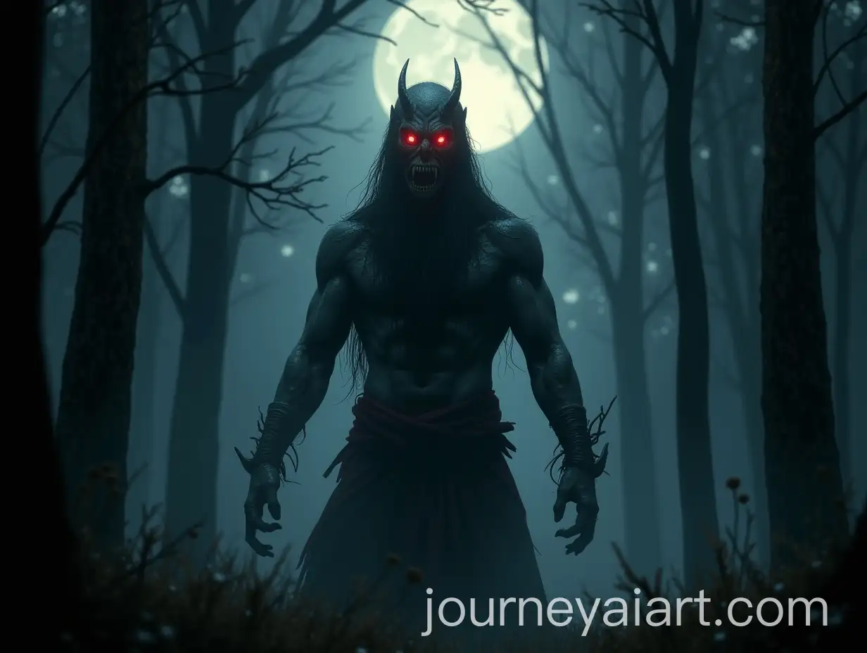 Bhasmasura-the-Demon-in-a-Moonlit-Forest-A-Romantic-Reimagining