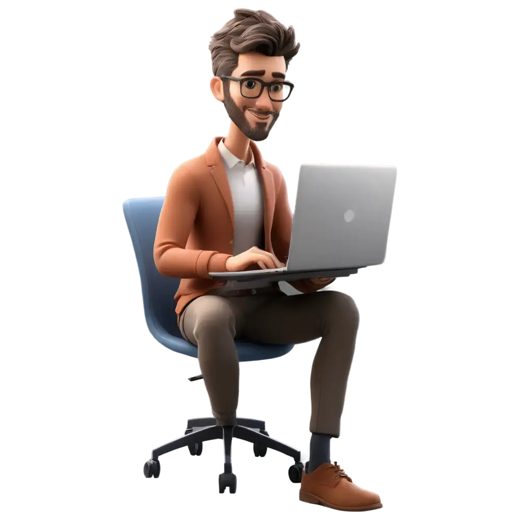 HighQuality-PNG-Image-of-a-Man-Working-on-a-Laptop-at-an-Animated-Office-Desk