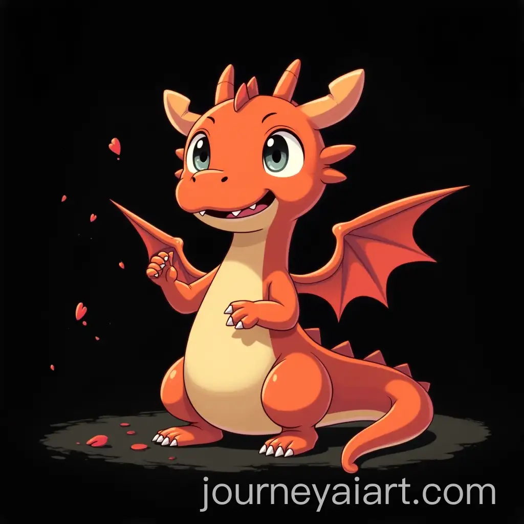 Cute-DragonInspired-Character-Playing-with-Water-in-Studio-Ghibli-Style